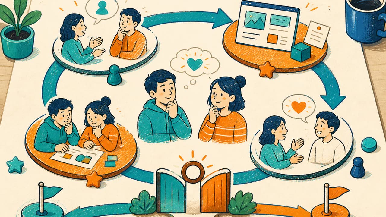共同創業前に顧客調査と試作を試す短期プロジェクトのイラスト